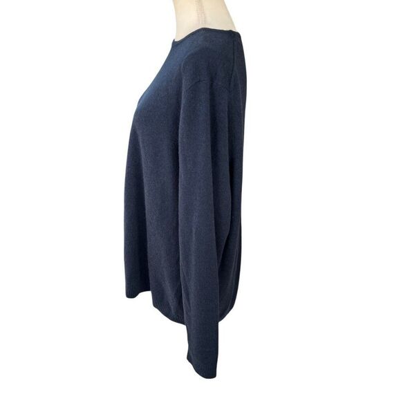 L.L. Bean NWT Women's Classic 100% Cashmere Crewneck Sweater True Navy Size 2X - Picture 2 of 8